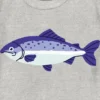 T-skjorte med fiskemotiv for småbarn