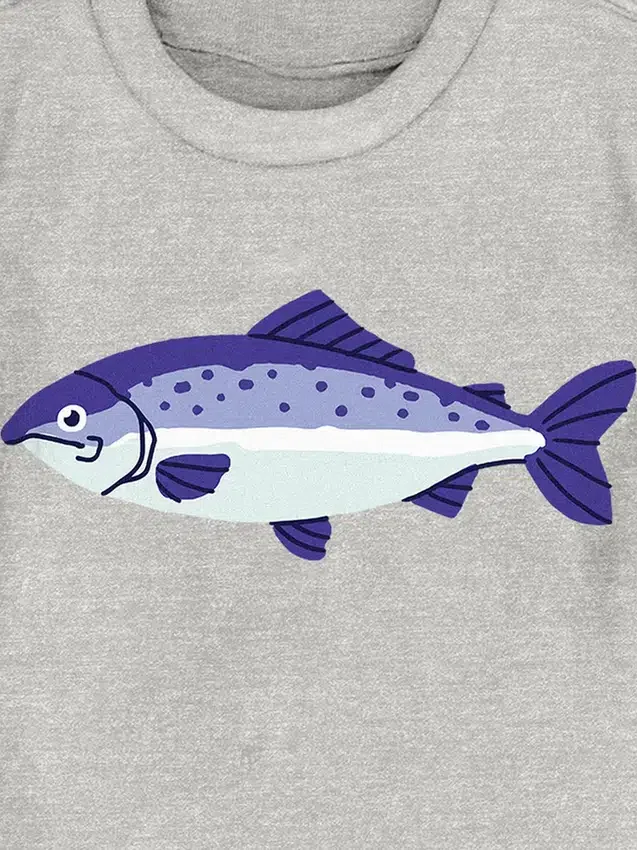 T-skjorte med fiskemotiv for småbarn