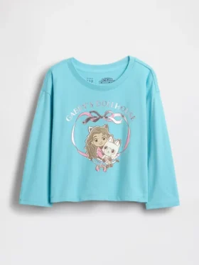 T-skjorte med «Gabby’s Dollhouse»-motiv for Baby og Småbarn