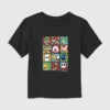 T-skjorte med grafikk av Nintendo-figurer i eske for småbarn