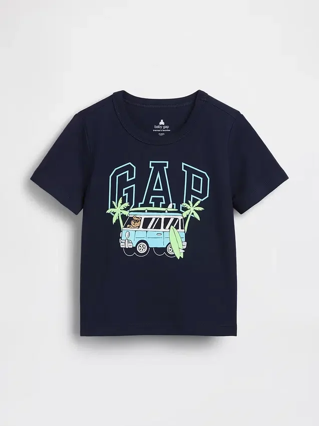 T-skjorte med grafisk logo for Baby og Småbarn