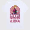 T-skjorte med kort erme og «Frozen»-motiv for småbarn: Lillesøster Anna Shorts