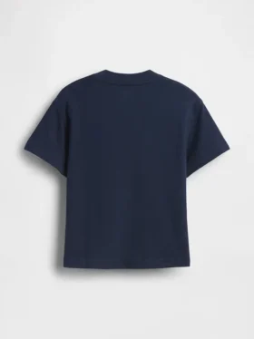 T-skjorte med lomme og henley-krage for Baby og Småbarn