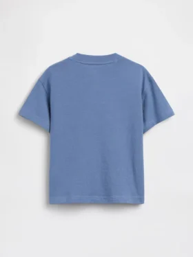 T-skjorte med lomme og henley-krage for Baby og Småbarn
