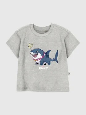 T-skjorte med «Marvel Rivals Jeff the Shark»-motiv for småbarn