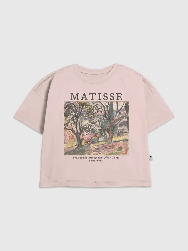T-skjorte med «Matisse Olive Trees»-motiv for barn