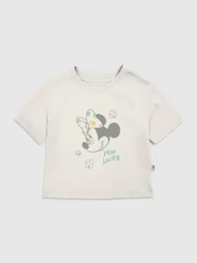 T-skjorte med Minnie Mouse «Miss Lucky»-motiv for småbarn