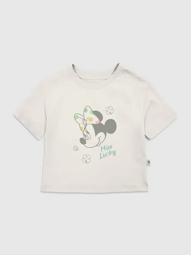 T-skjorte med Minnie Mouse «Miss Lucky»-motiv for småbarn