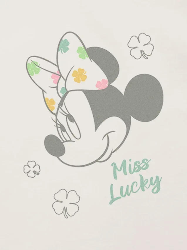 T-skjorte med Minnie Mouse «Miss Lucky»-motiv for småbarn