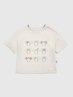 T-skjorte med Minnie Mouse-ører for småbarn