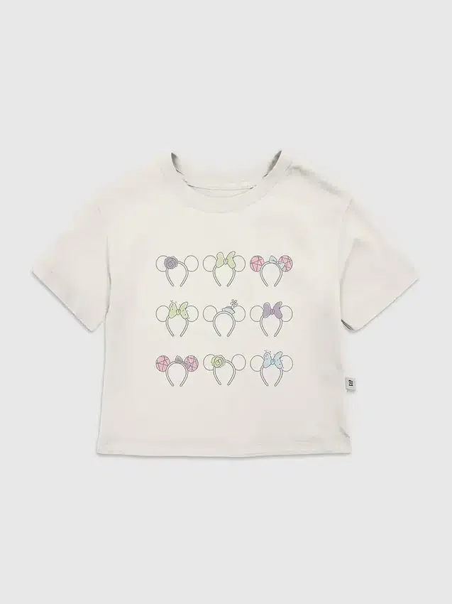 T-skjorte med Minnie Mouse-ører for småbarn