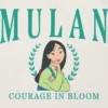 T-skjorte med Mulan-motiv i collegiate-stil for småbarn