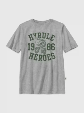 T-skjorte med «Nintendo Zelda Hyrule Heroes»-motiv for barn