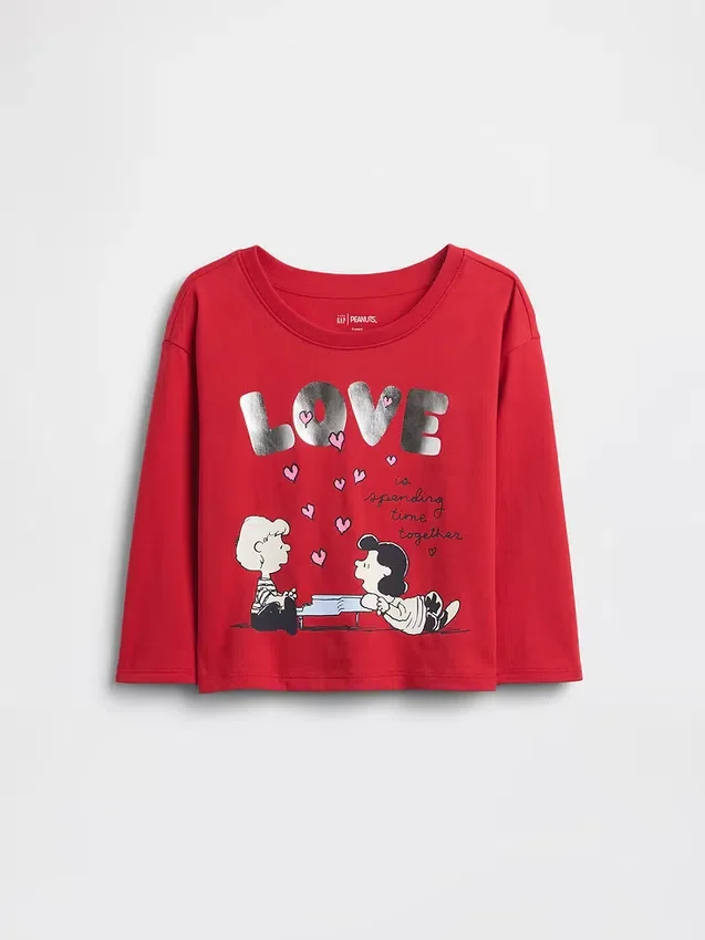 T-skjorte med Peanuts-motiv for Baby og Småbarn
