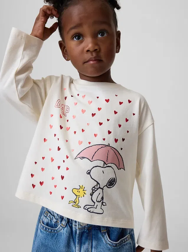 T-skjorte med Peanuts-motiv for Baby og Småbarn