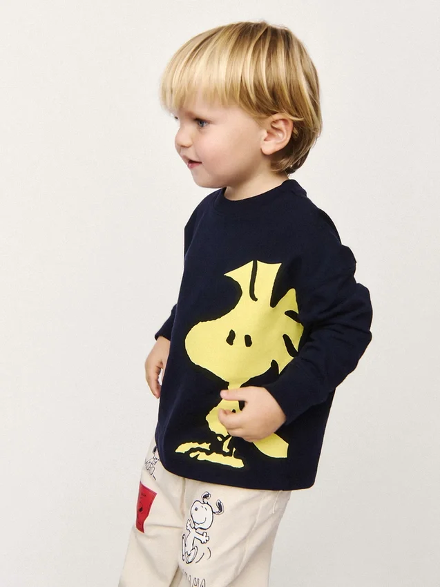 T-skjorte med Peanuts-motiv for Baby og Småbarn