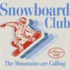 T-skjorte med «Snowboard Club»-motiv for småbarn