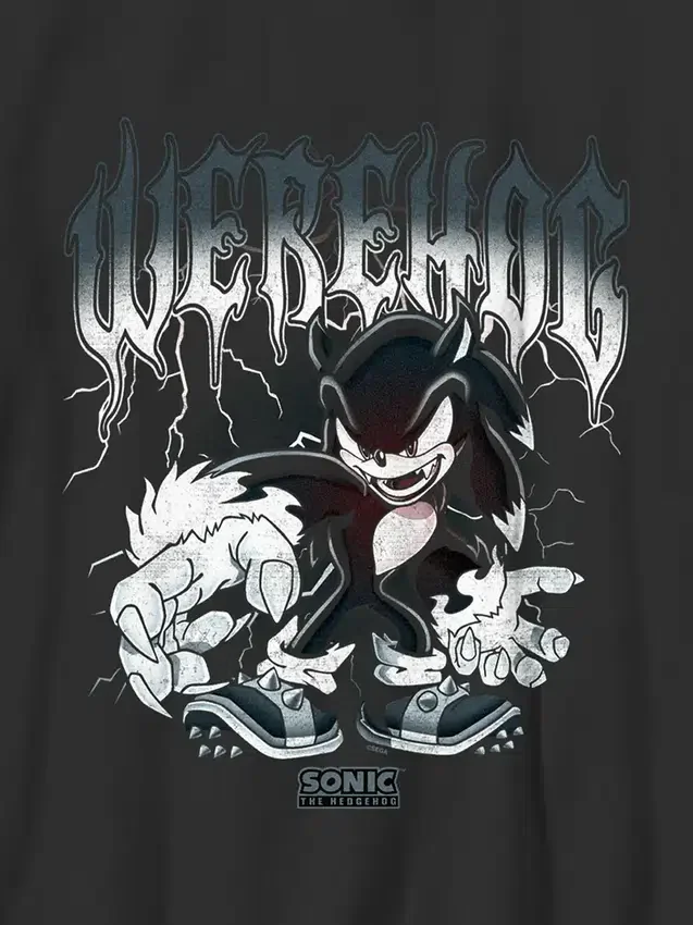 T-skjorte med Sonic the Hedgehog-grafikk i metall for barn