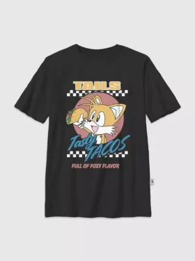 T-skjorte med «Sonic the Hedgehog Tails Tacos»-motiv for barn