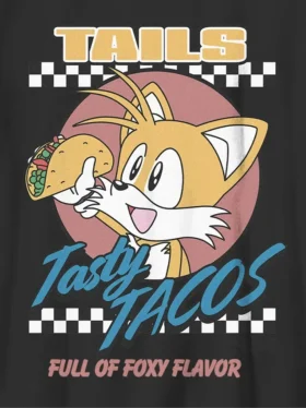 T-skjorte med «Sonic the Hedgehog Tails Tacos»-motiv for barn