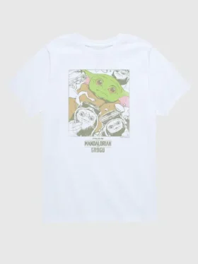 T-skjorte med «Star Wars: Grogu og venner»-motiv for barn