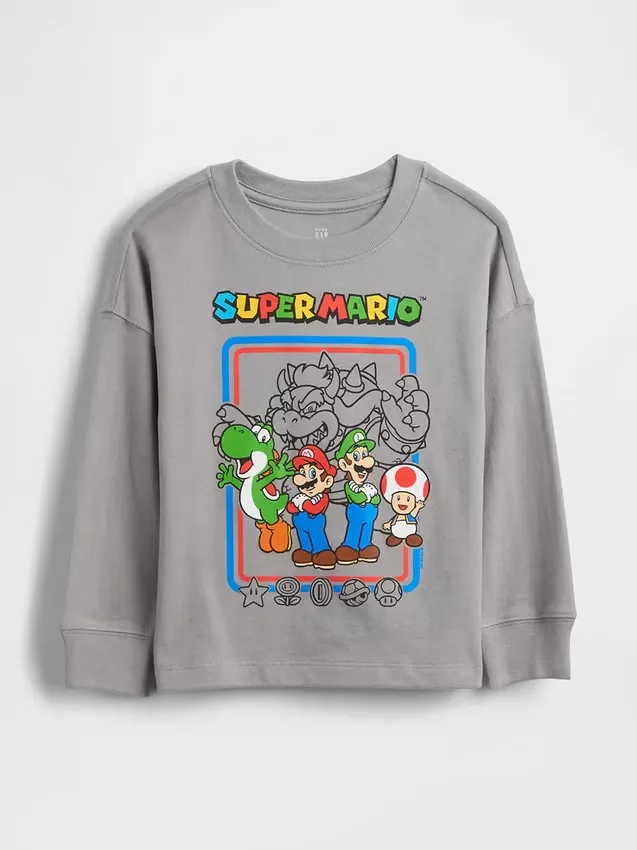 T-skjorte med Super Mario-motiv for Baby og Småbarn