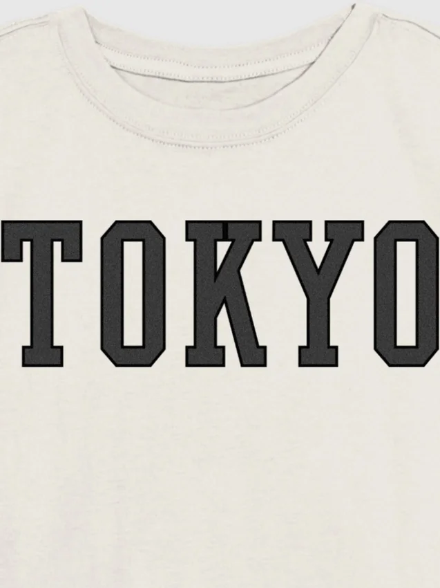 T-skjorte med «Tokyo Bold»-motiv for barn