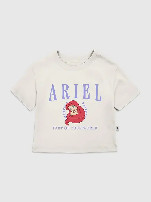 T-skjorte med trykk for småbarn: Ariel Collegiate