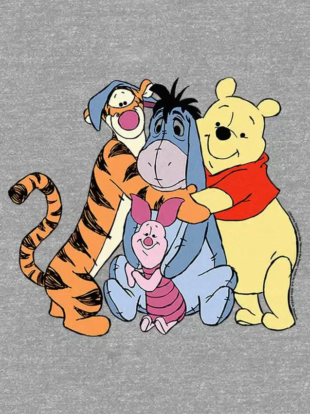 T-skjorte med «Winnie the Pooh Hugs»-motiv for småbarn