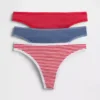 Tanga i økologisk stretchbomull (3-pakning)