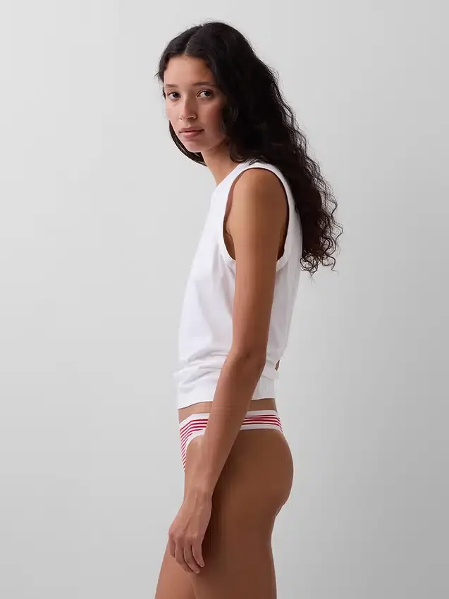 Tanga i økologisk stretchbomull (3-pakning)