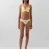 Tanga i økologisk stretchbomull med blonder