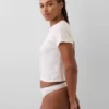 Tanga i økologisk stretchbomull med logo