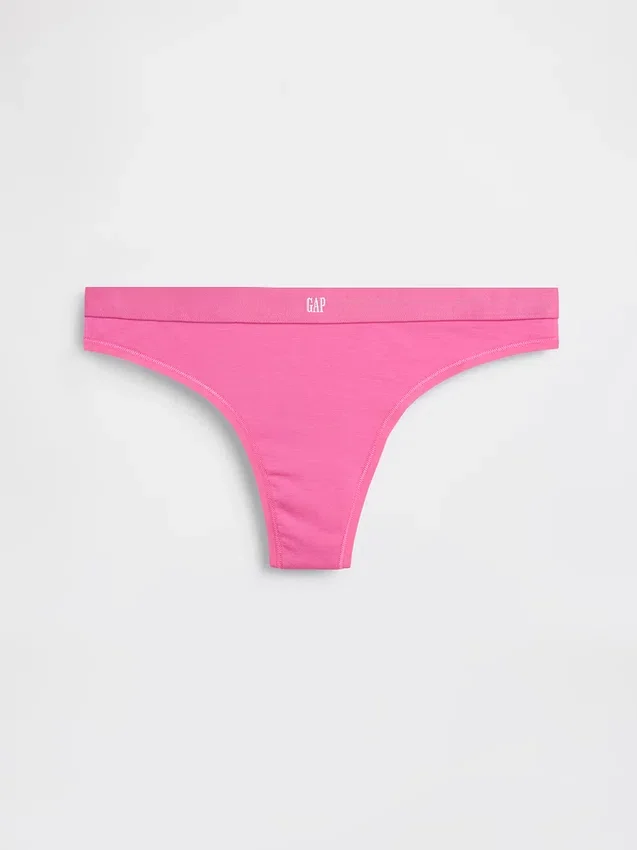 Tanga i økologisk stretchbomull med logo