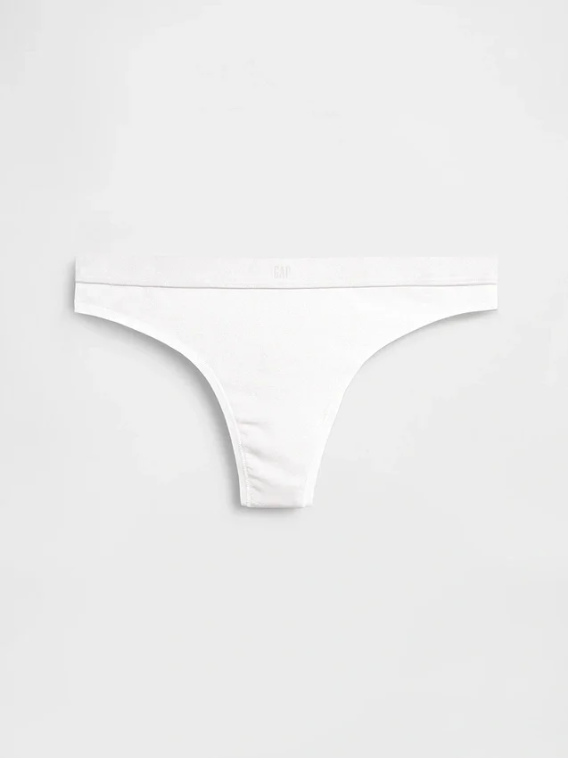 Tanga i økologisk stretchbomull med logo