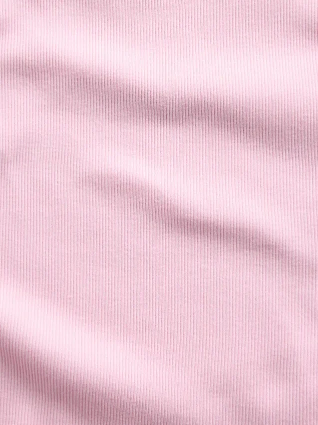 Tank-top med ribbestrikk og firkantet hals til barn