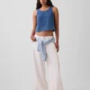 Tanktop i bomullsgasbind-denim