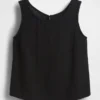Tanktop i bomullsgasbind med racerrygg