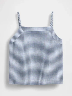 Tanktop i lin og bomull for barn