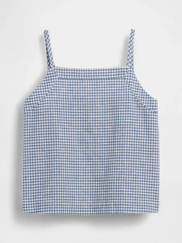 Tanktop i lin og bomull for barn