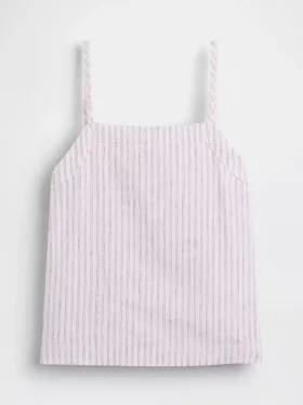 Tanktop i lin og bomull for barn