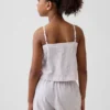 Tanktop i lin og bomull for barn