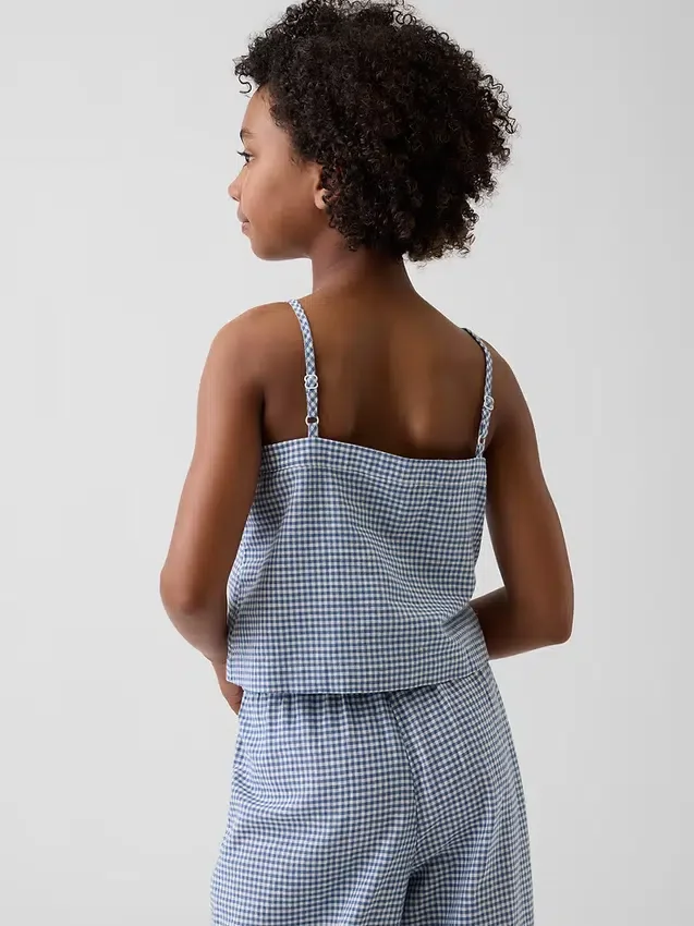 Tanktop i lin og bomull for barn