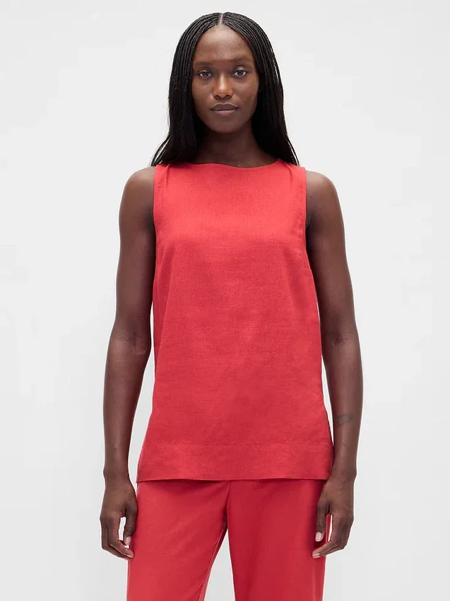 Tanktop i linblanding