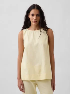 Tanktop i linblanding