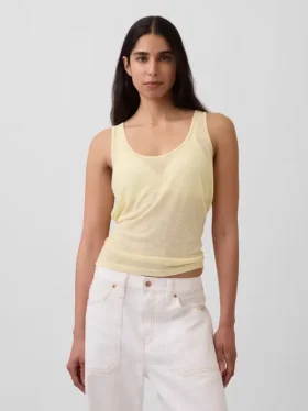 Tanktop i linblanding