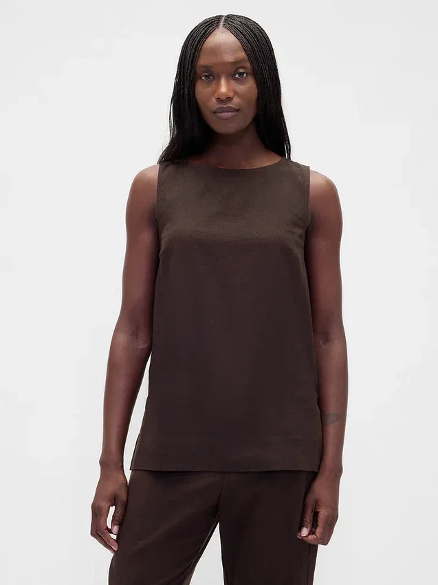 Tanktop i linblanding