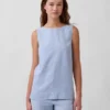Tanktop i linblanding