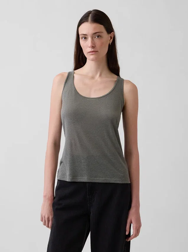 Tanktop i linblanding