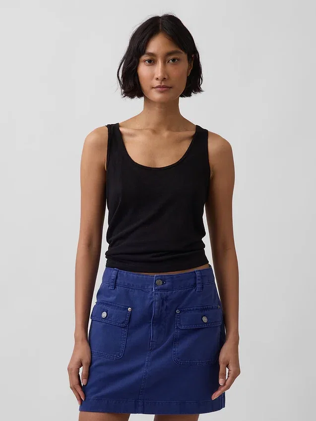 Tanktop i linblanding
